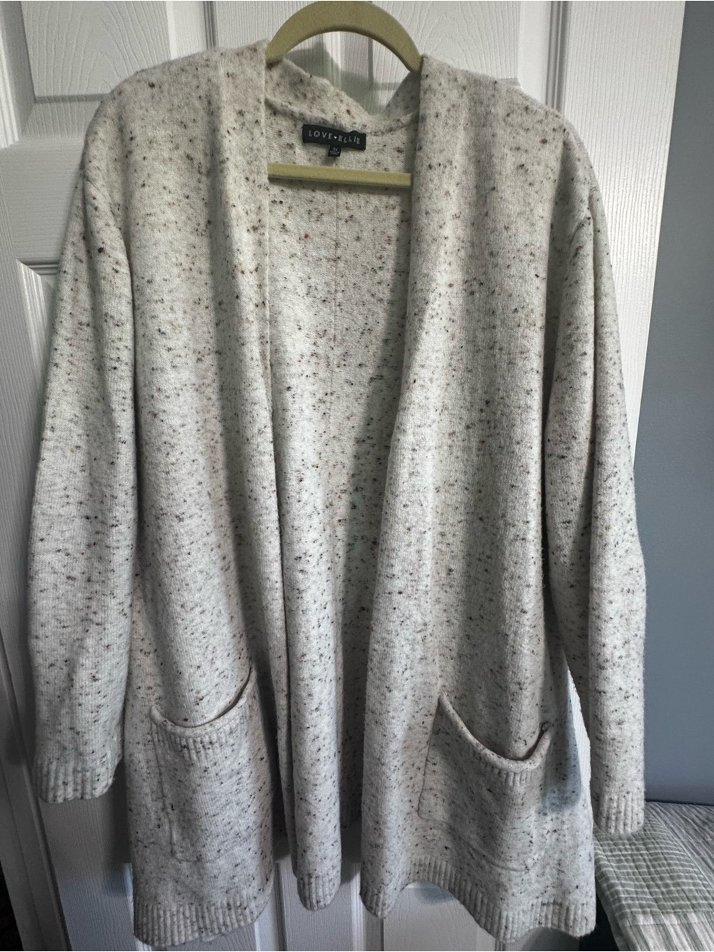 Love Ellie 3X cream speckled cardigan